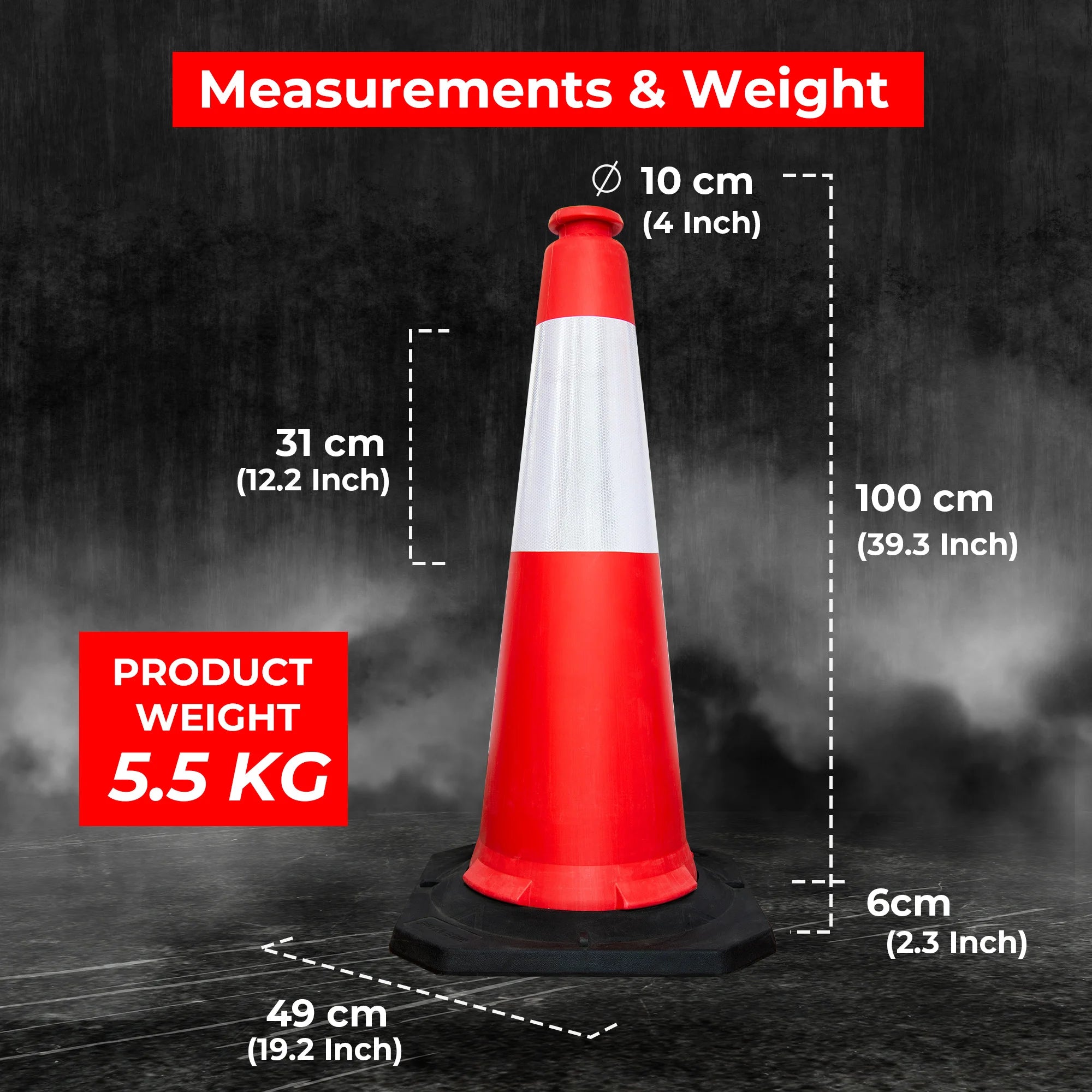 High Quality Safety Cone Red