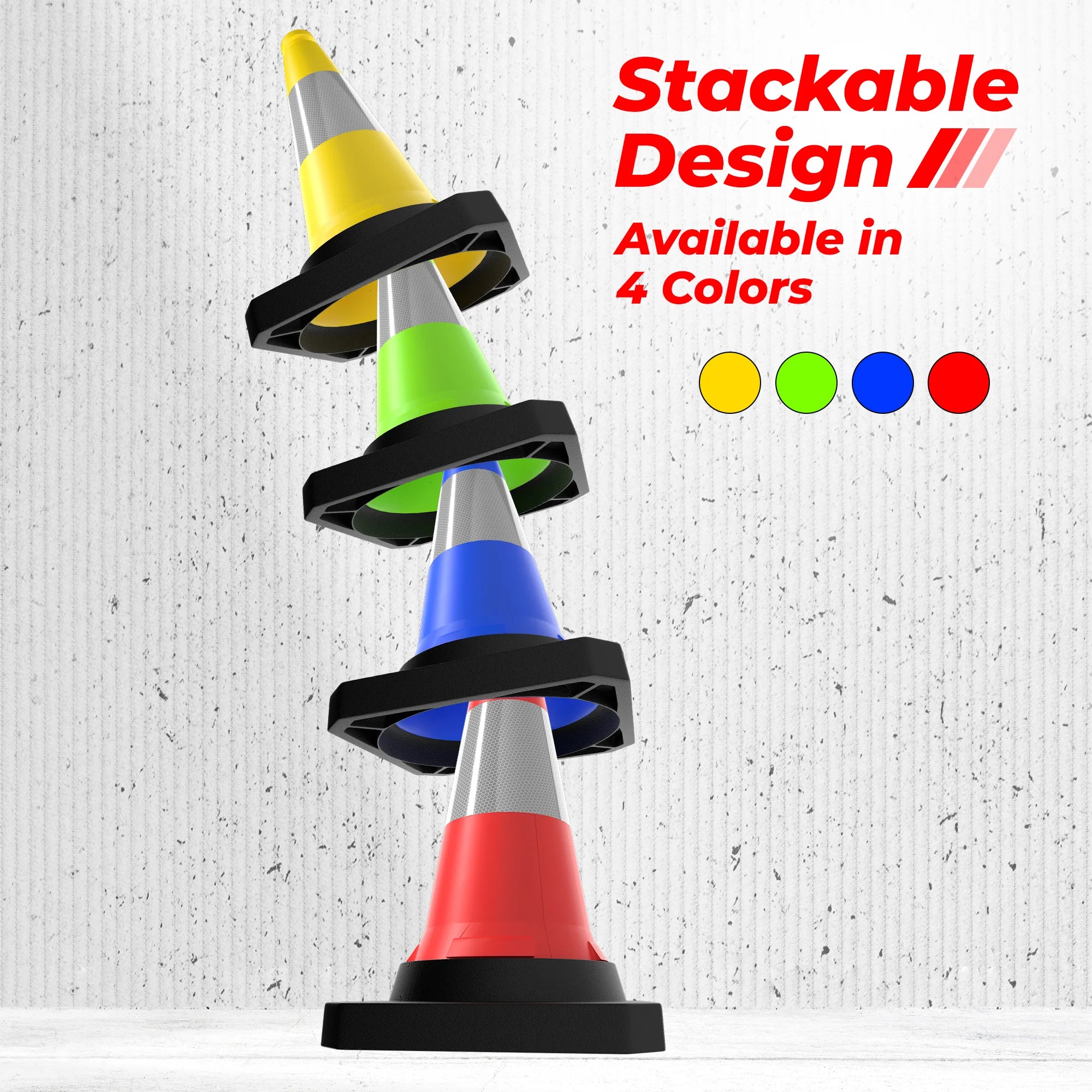 Road Cone With Multi Color