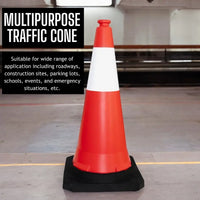 multipurpose traffic cone in red color
