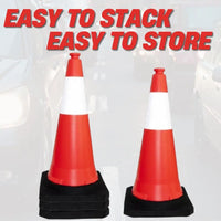 portable traffic cone with stackable design