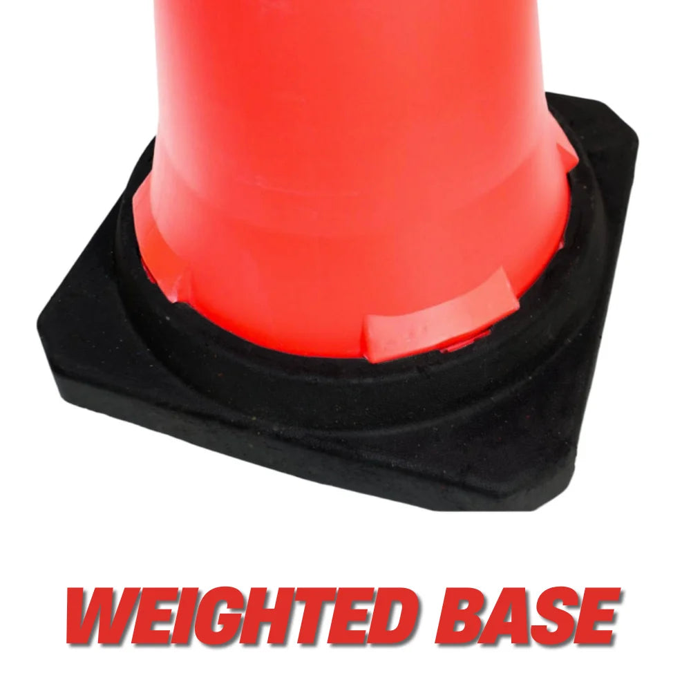 75cm traffic cone red base