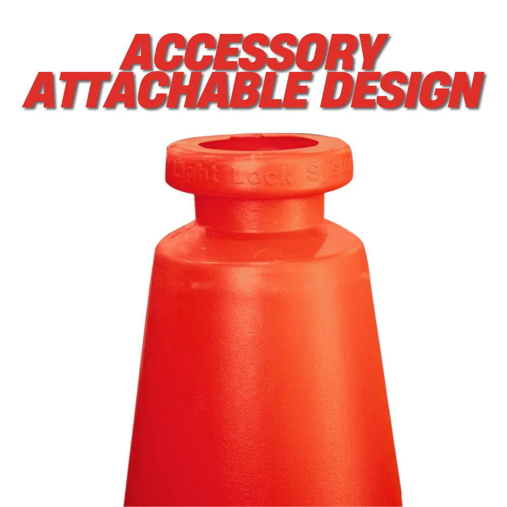 75cm traffic cone red top