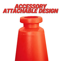 75cm traffic cone red top