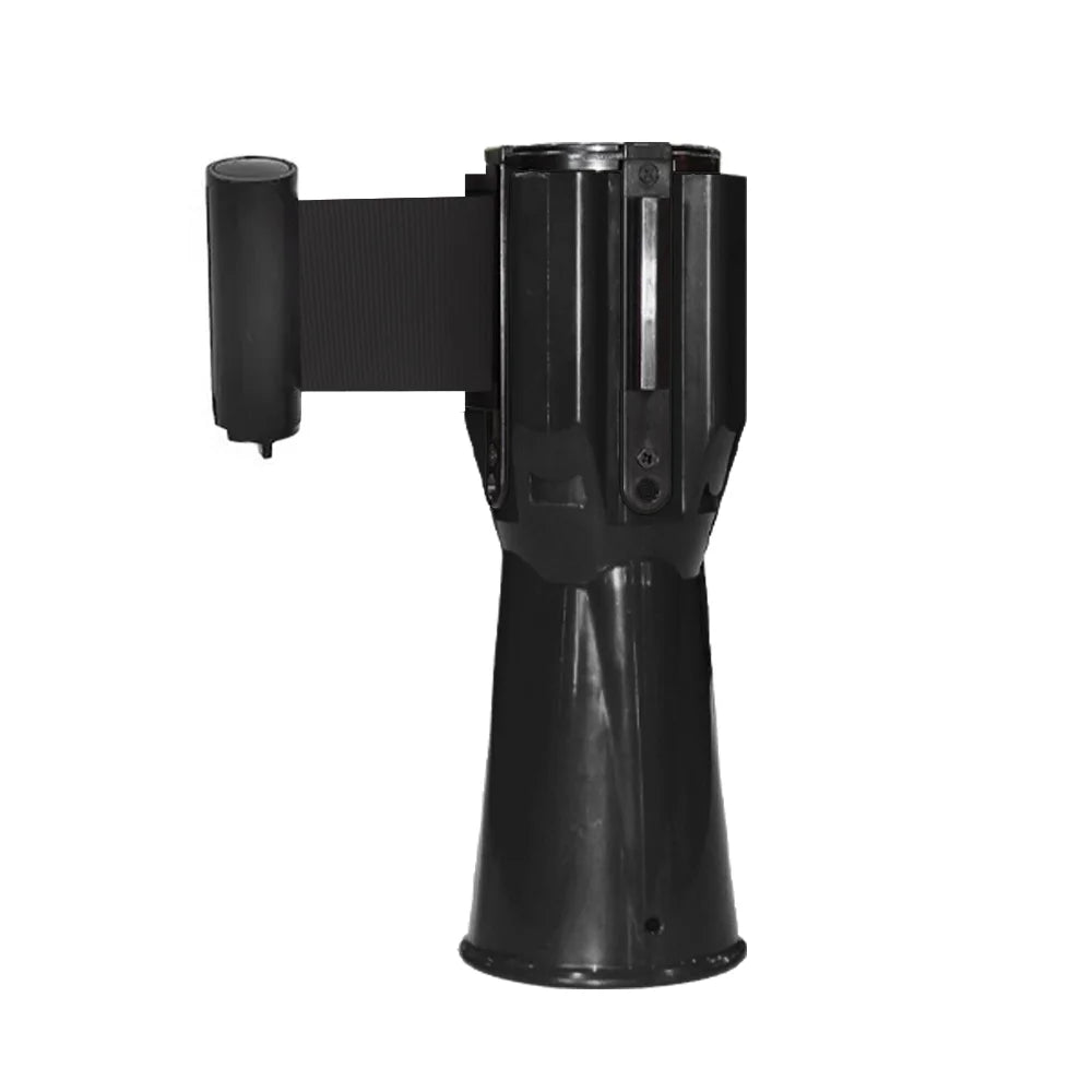 Black Retractable Traffic Cone Belt 3 Meter