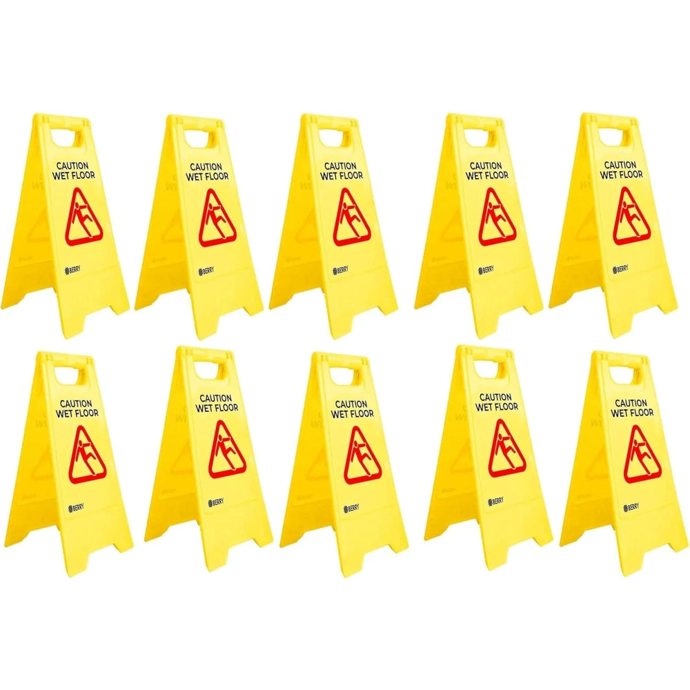 10 pcs caution floor sign