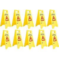 10 pcs caution floor sign