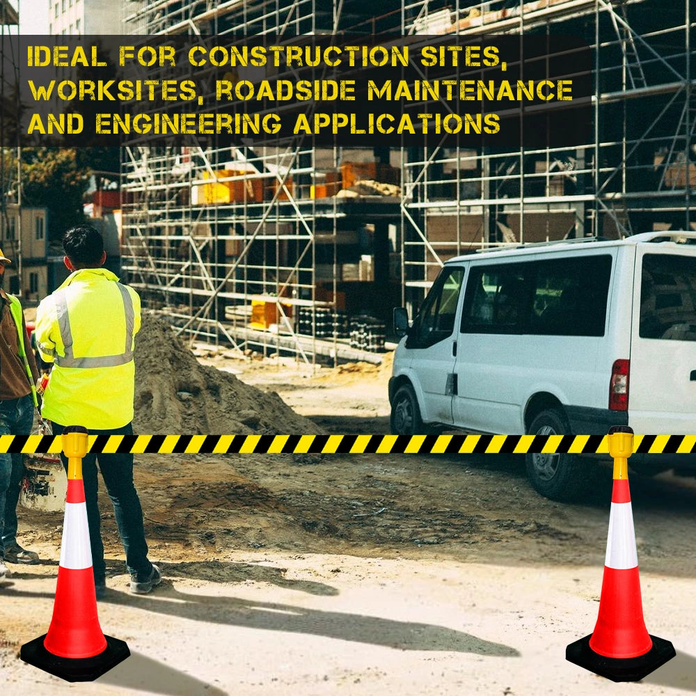 Road Cone Ribbon Barrier