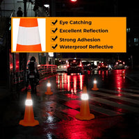 eye catching traffic cone 50cm orange uk