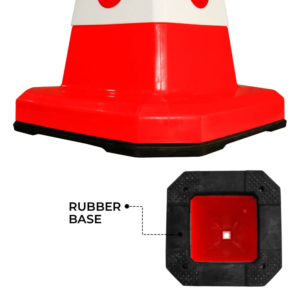 Red Traffic Cone With Weighted Base