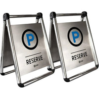 2 reserved parking sign