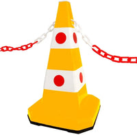 Traffic Cone with Chain Yellow