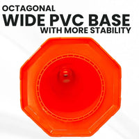 Traffic Cone With Wide PVC Base
