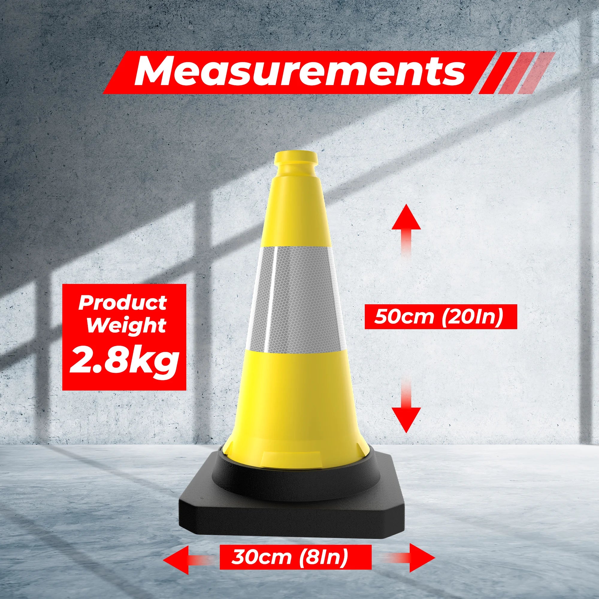 High Durable Cone With Weighted Base