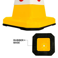 Traffic Cone With Rubber Base