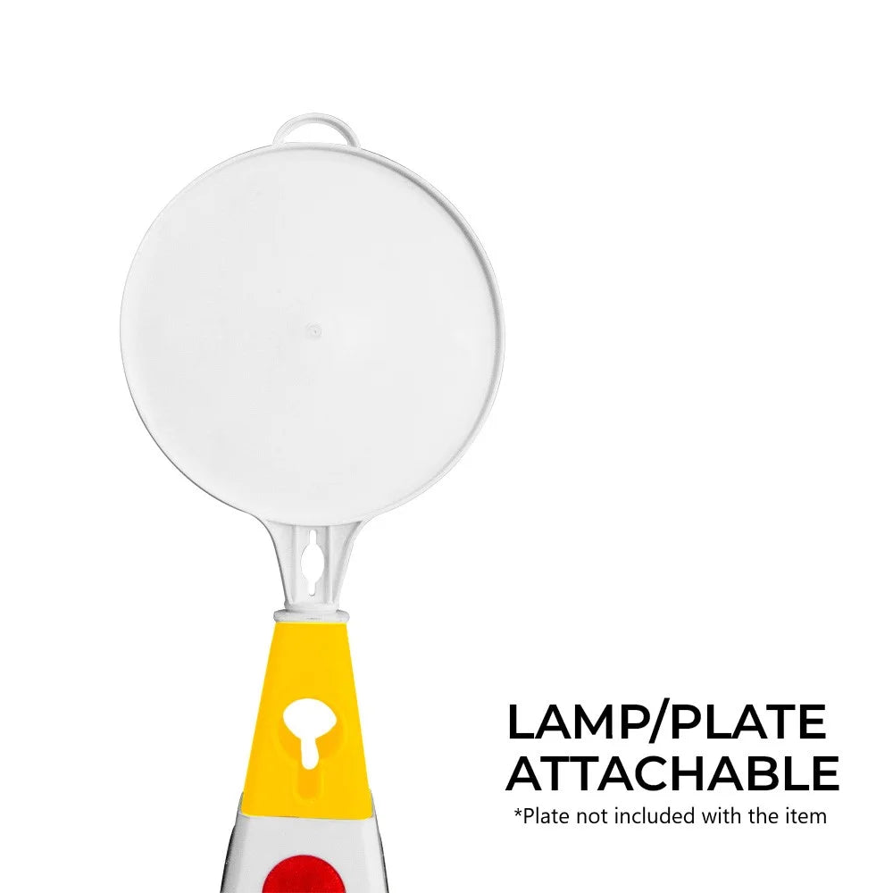 traffic cone with lamp attachable