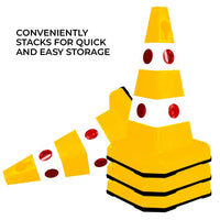 Stackable Road Safety Cone Yellow