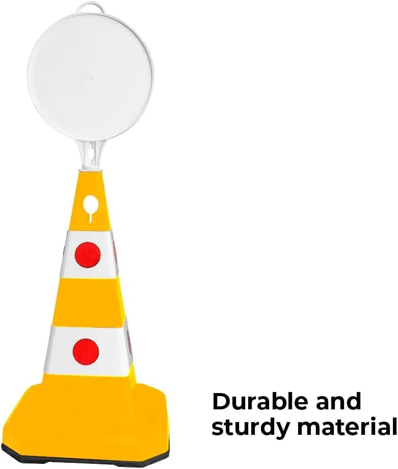 Traffic Cone With Sign Attachable