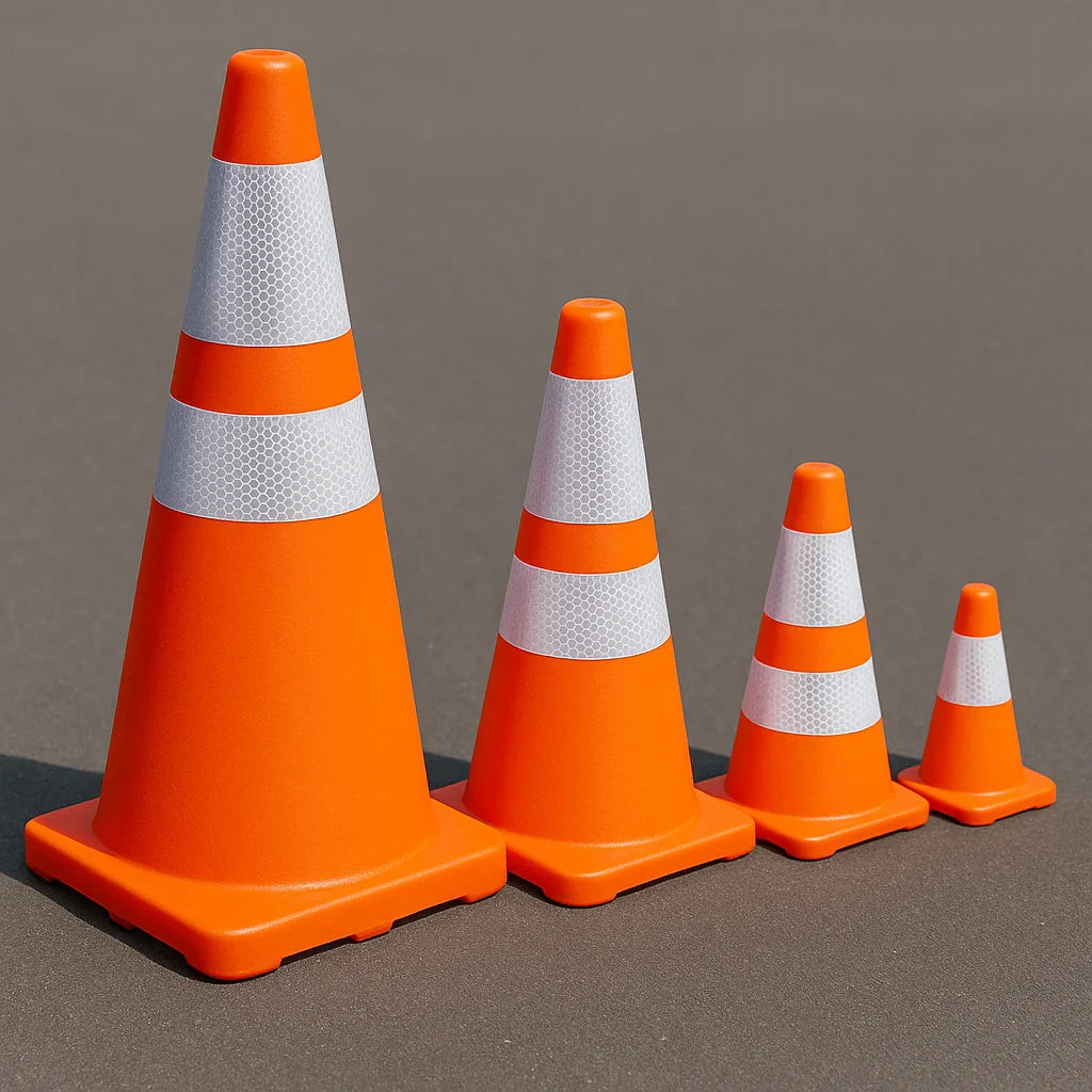orange road cones in uk