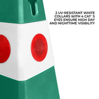 62cm green traffic cone reflector