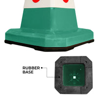 62cm green traffic cone weight base