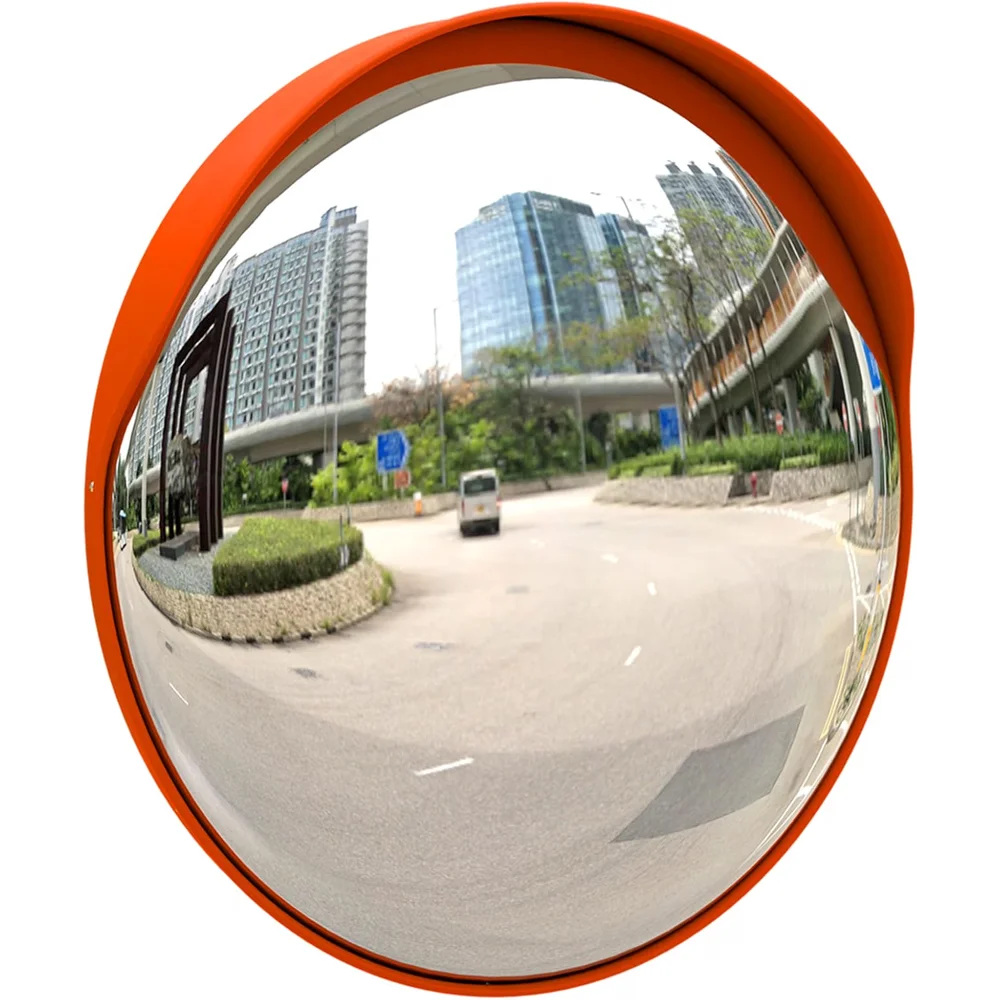 BERRY 45cm convex safety mirror for improved visibility in driveways and security areas