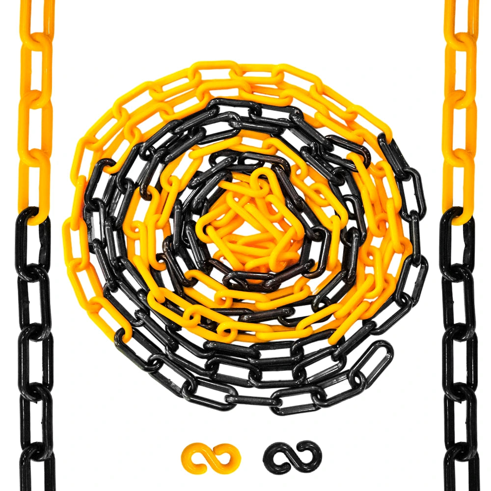 Black and yellow Plastic Chain