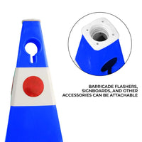 Road Safety Cone With Accessories Attachable