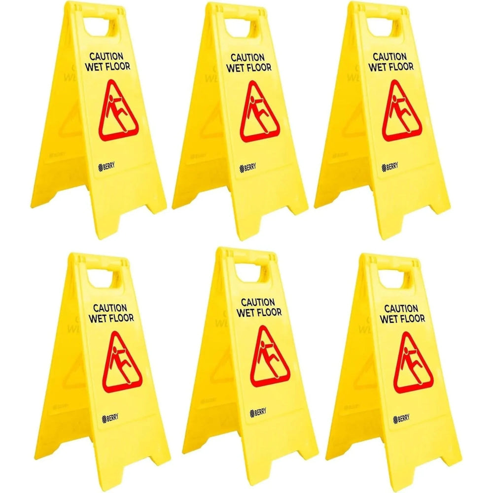 6 warning floor sign 