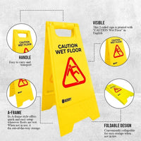 wet floor sign feature 