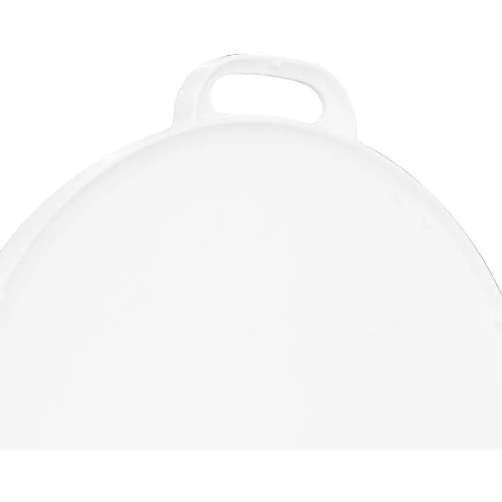 Empty Round White Board