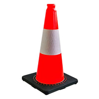 pvc road safety cone with weighted base 