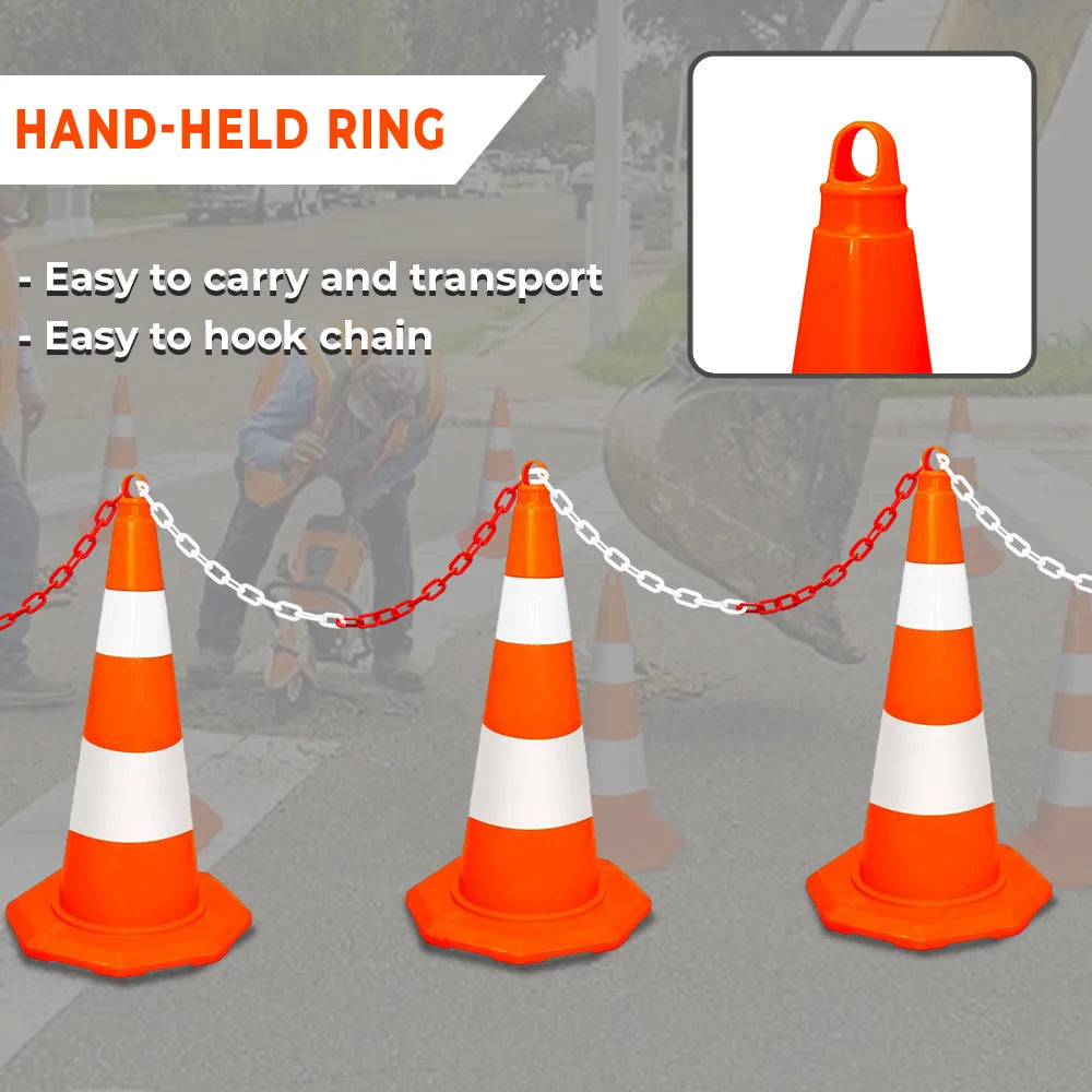 reflective safety traffic cone barrier 