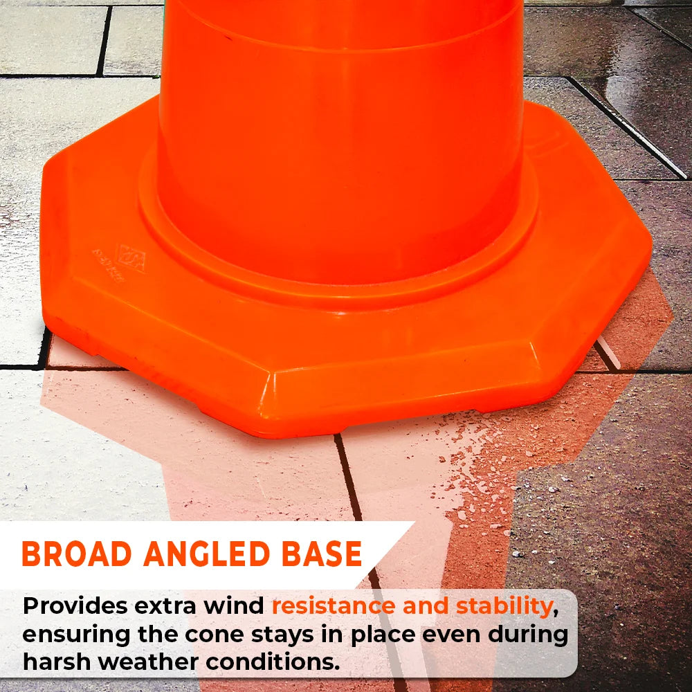 reflective pvc road pylon base