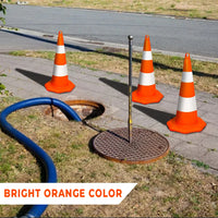 reflective pvc road safety cone 700mm