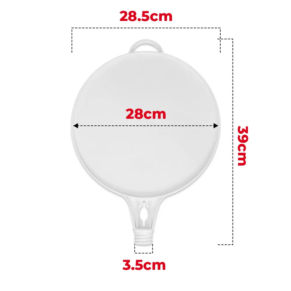 Round Empty Sign Dimensions