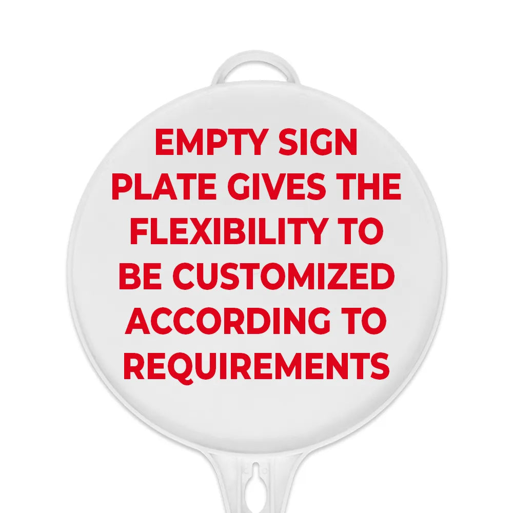 Round Empty Sign Plate
