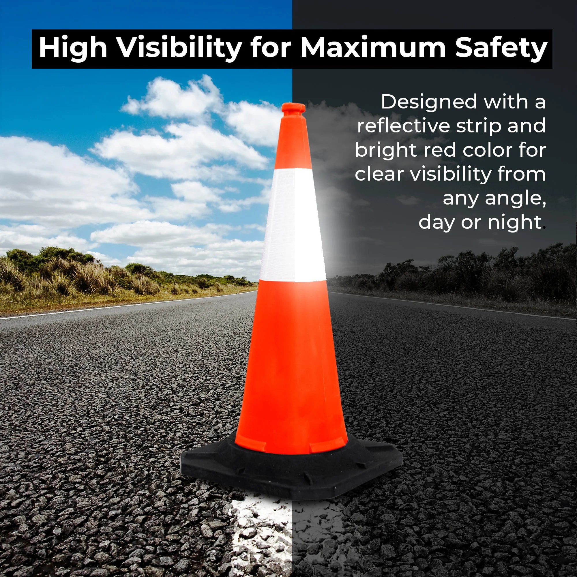 quality safety traffic cone 100cm 