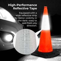 reflective safety traffic cone 100cm 