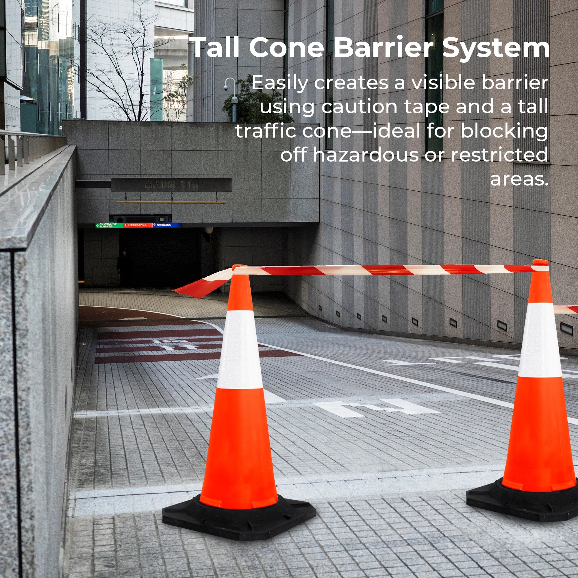 safety traffic cone 100cm parking cone